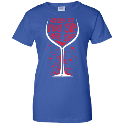 When I Sip You Sip We Sip-T-Shirt & Hoodie-Women's T-Shirt-Royal