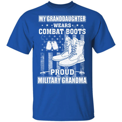 My Granddaughter Wears Combat Boots Proud Military Grandma-T-Shirt & Hoodie-Classic T-Shirt-Royal