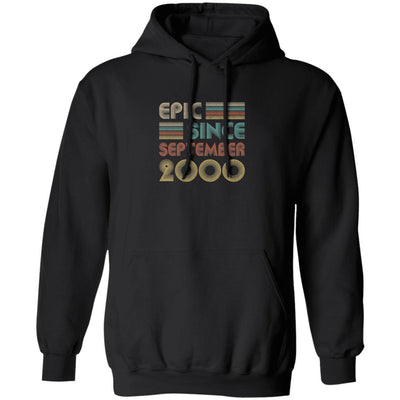 Epic Since September 2000 Vintage 21th Birthday Gifts-T-Shirt & Hoodie-Pullover Hoodie-Black