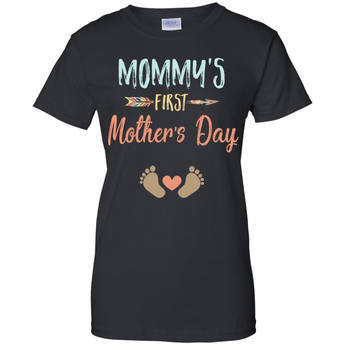 Funny Mommy's First Mother's Day Gift-T-Shirt & Tank Top-Women's T-Shirt-Black