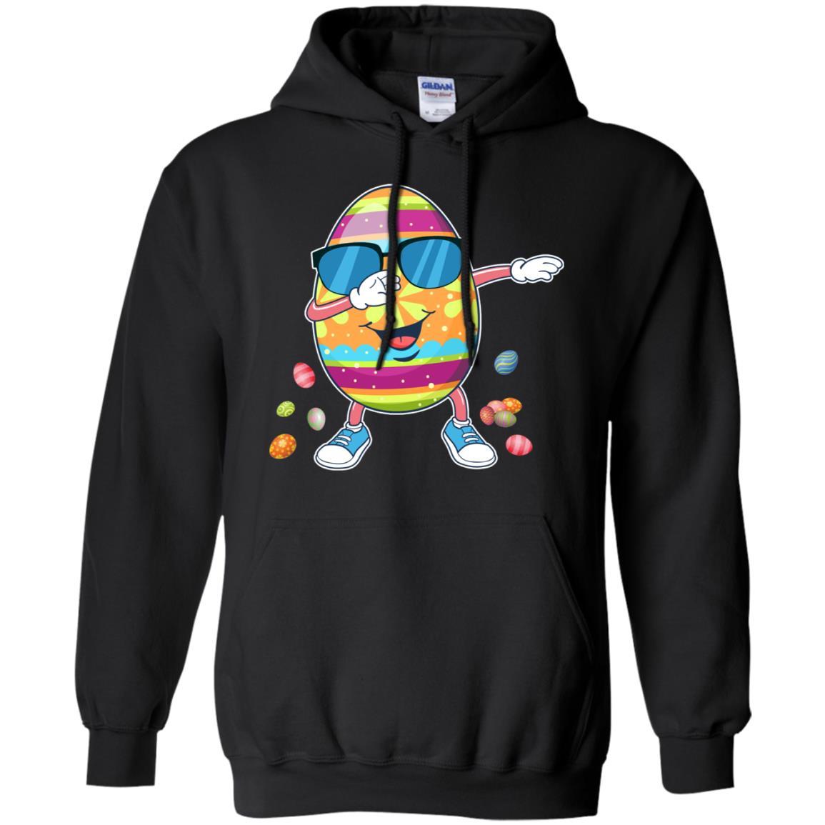 Easter Funny Birthday Dabbing Egg Gift Kids-T-Shirt & Hoodie-Pullover Hoodie-Black