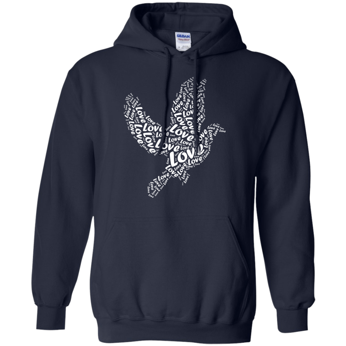 I Love Birds-T-Shirt & Hoodie-Pullover Hoodie-Navy