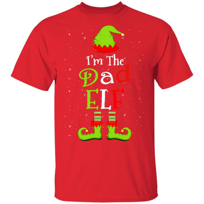 I'm The Dad Elf Family Matching Funny Christmas Group Gift-T-Shirt & Sweatshirt-Classic T-Shirt-Red