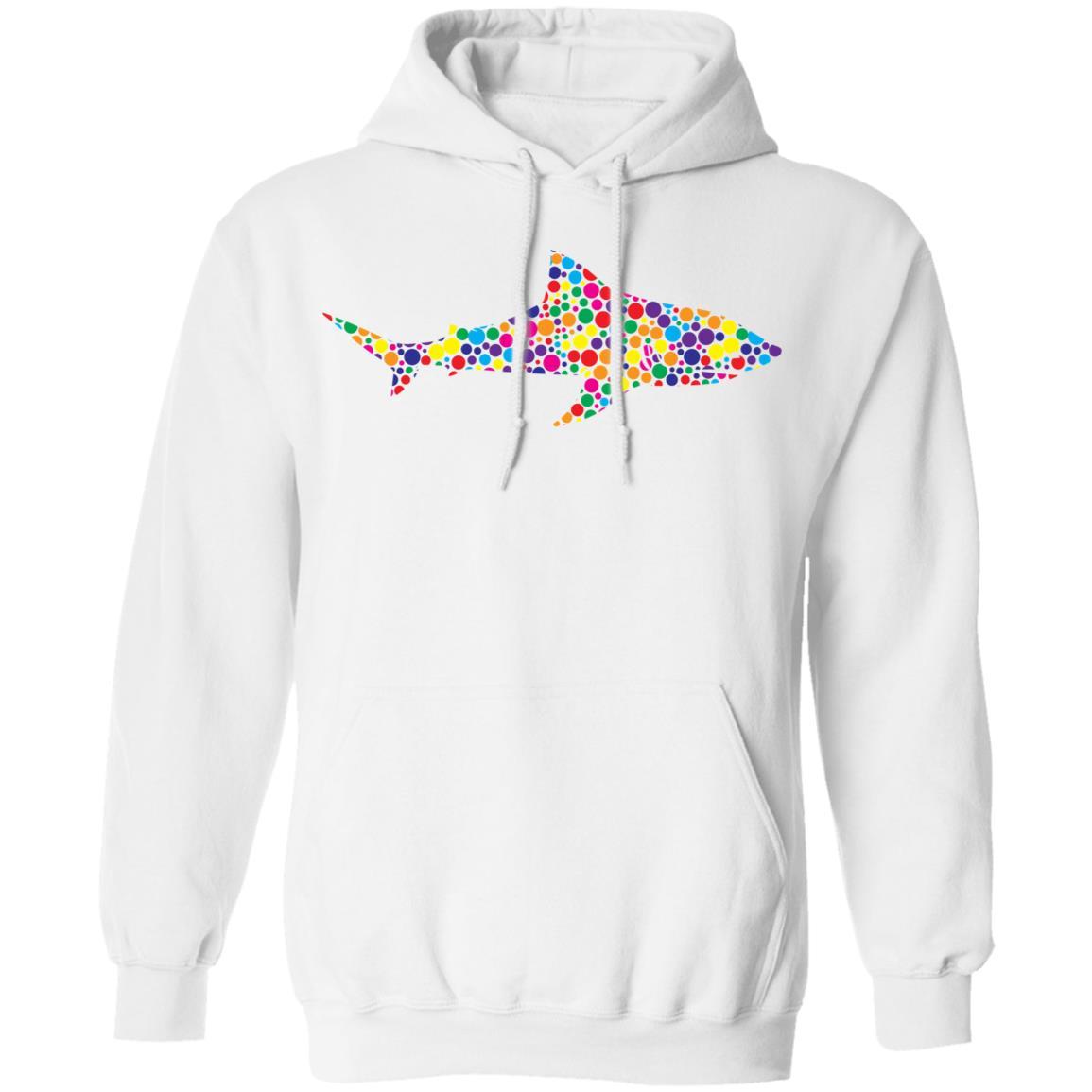Dot Shark Lovers International Dot Day-T-Shirt & Hoodie-Pullover Hoodie-White