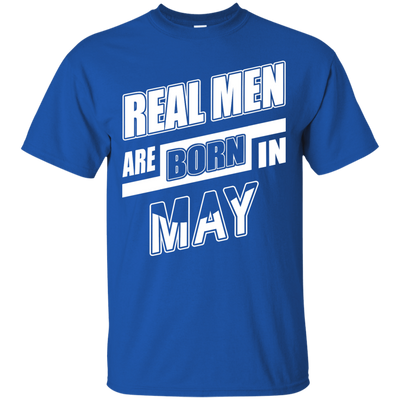 Real Men Are Born In May-T-Shirt & Hoodie-Classic T-Shirt-Royal
