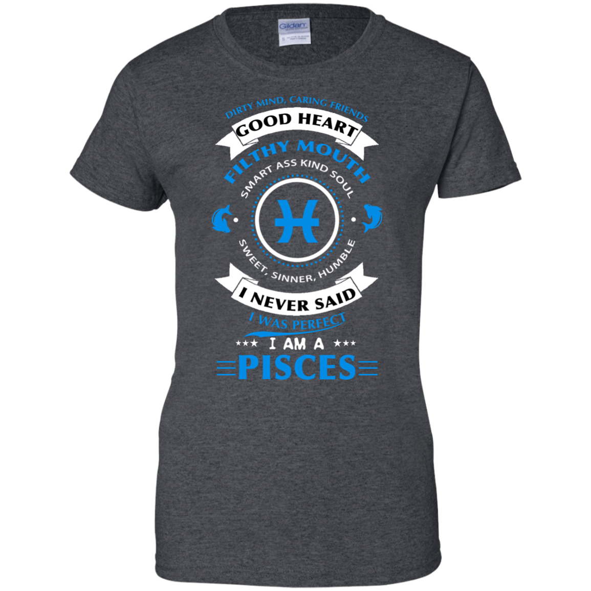I'm A Pisces-T-Shirt & Hoodie-Women's T-Shirt-Dark Heather