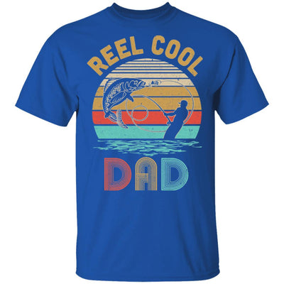 Vintage Reel Cool Bonus Dad Fish Fishing Father's Day Gift-T-Shirt & Hoodie-Classic T-Shirt-Royal