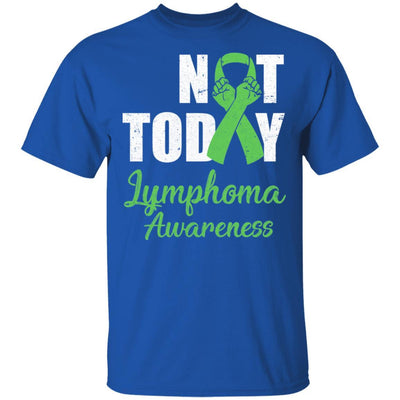 Support Lymphoma Awareness Purple Ribbon Not Today-T-Shirt & Hoodie-Classic T-Shirt-Royal