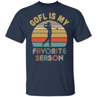 Gofl Is My Favorite Season Vintage-T-Shirt & Hoodie-Classic T-Shirt-Navy