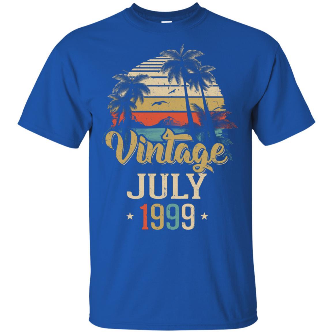 Retro Classic Vintage July 1999 22th Birthday Gift-T-Shirt & Hoodie-Classic T-Shirt-Royal