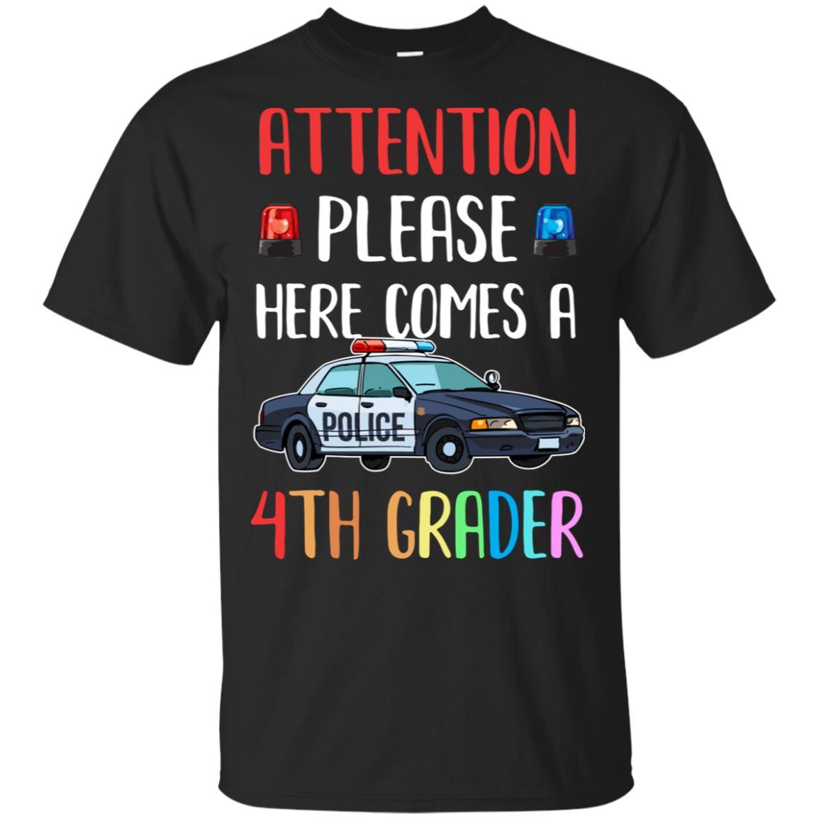 Kids First Day Of School 2022 4th Grade Police Attention Please Youth