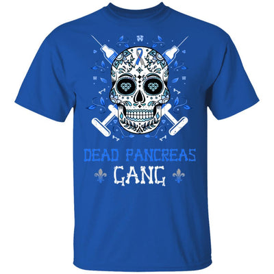 Dead Pancreas Gang Skull Diabetes Awareness Gifts-T-Shirt & Hoodie-Classic T-Shirt-Royal