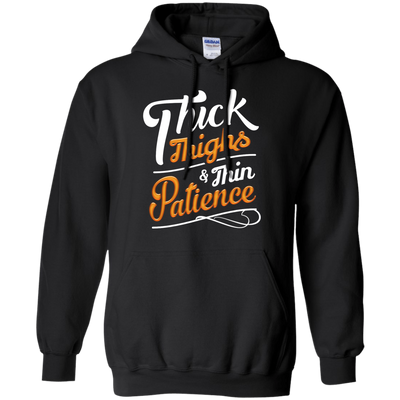 Thick Thighs Thin Patience-T-Shirt & Hoodie-Pullover Hoodie-Black