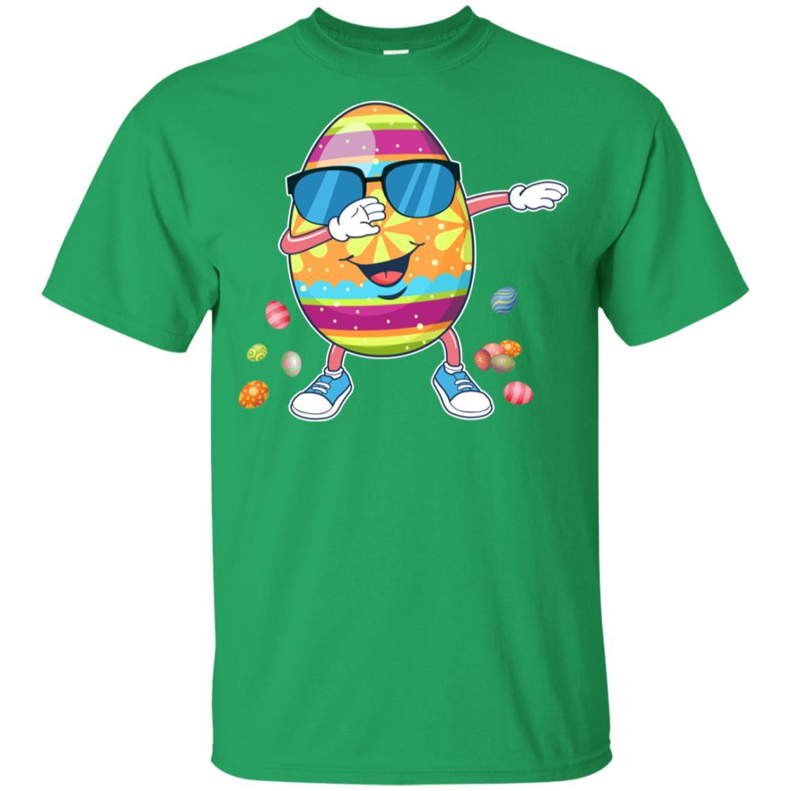 Easter Funny Birthday Dabbing Egg Gift Kids Youth-Youth Shirt-Youth T-Shirt-Irish Green