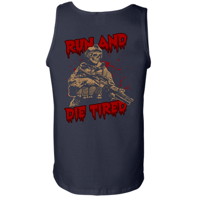 Run And Die Tired T Shirt-T-Shirt & Hoodie-Unisex Tank-Navy