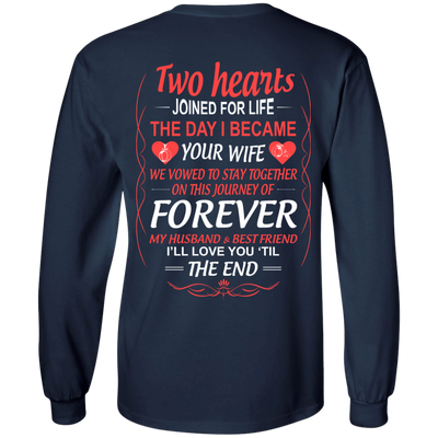 LOVE YOU TILL THE END-T-Shirt & Hoodie-Long Sleeve T-Shirt-Navy