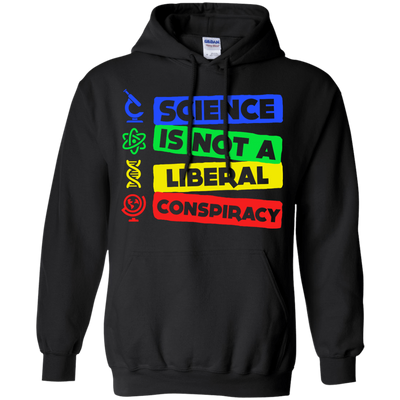 Science Is Not A Liberal Conspiracy-T-Shirt & Hoodie-Pullover Hoodie-Black
