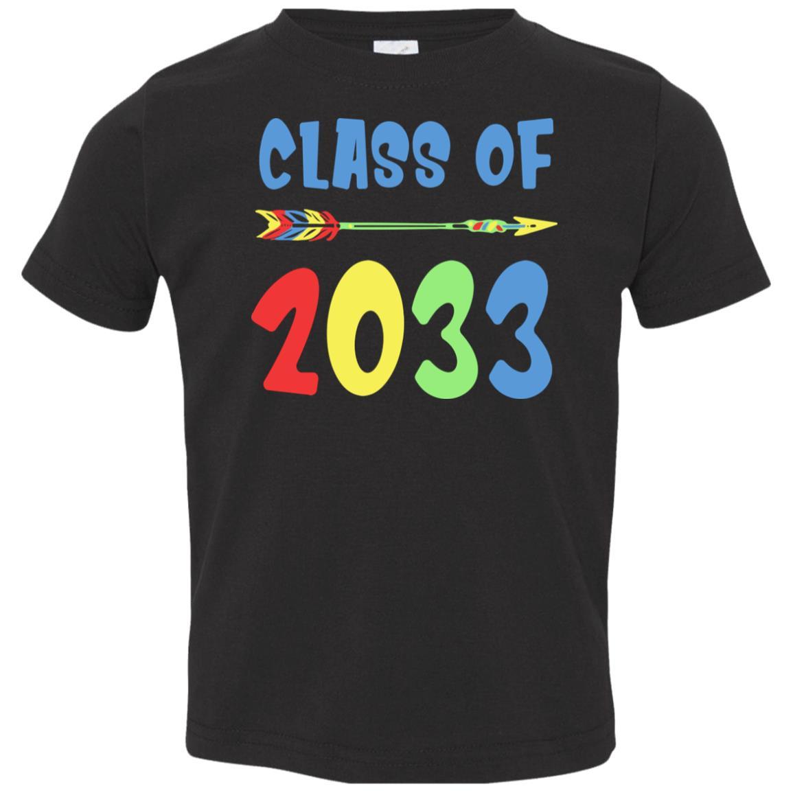 Class Of 2033 Grow With Me Pre-K First Day Of School Youth-Youth Shirt-Toddler T-Shirt-Black