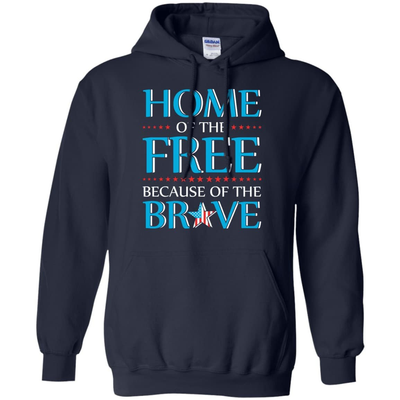 Home Of The Free-T-Shirt & Hoodie-Pullover Hoodie-Navy