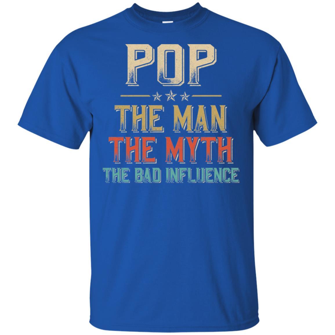 Vintage Pop The Man The Myth The Bad Influence-T-Shirt & Hoodie-Classic T-Shirt-Royal