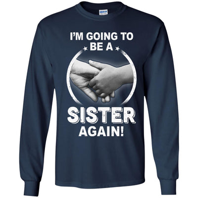 I'm Going To Be A Sister Again New Sister Youth-Youth Shirt-Youth Long Sleeve T-Shirt-Navy