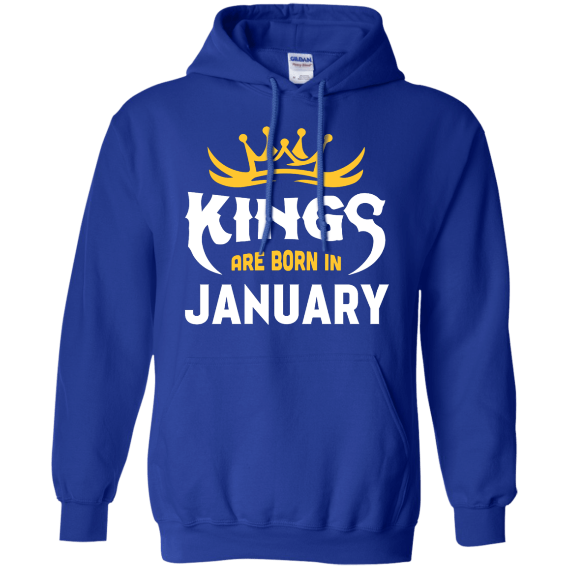 Kings Are Born In January-T-Shirt & Hoodie-Pullover Hoodie-Royal