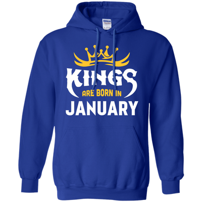 Kings Are Born In January-T-Shirt & Hoodie-Pullover Hoodie-Royal