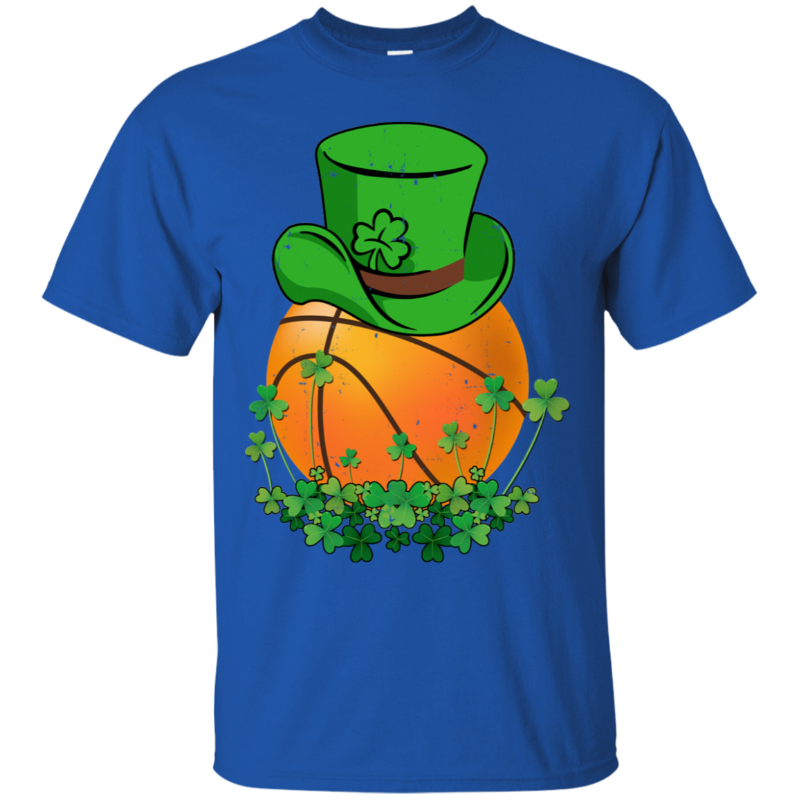 Shamrock Basketball Leprechaun St Patricks Day-T-Shirt & Hoodie-Classic T-Shirt-Royal