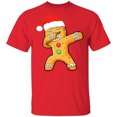 Dabbing Gingerbread Santa Christmas Kids Boys Xmas Cookie-T-Shirt & Sweatshirt-Classic T-Shirt-Red