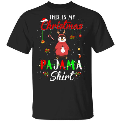 This Is My Christmas Pajama Penguin Christmas Gifts-T-Shirt & Sweatshirt-Classic T-Shirt-Black