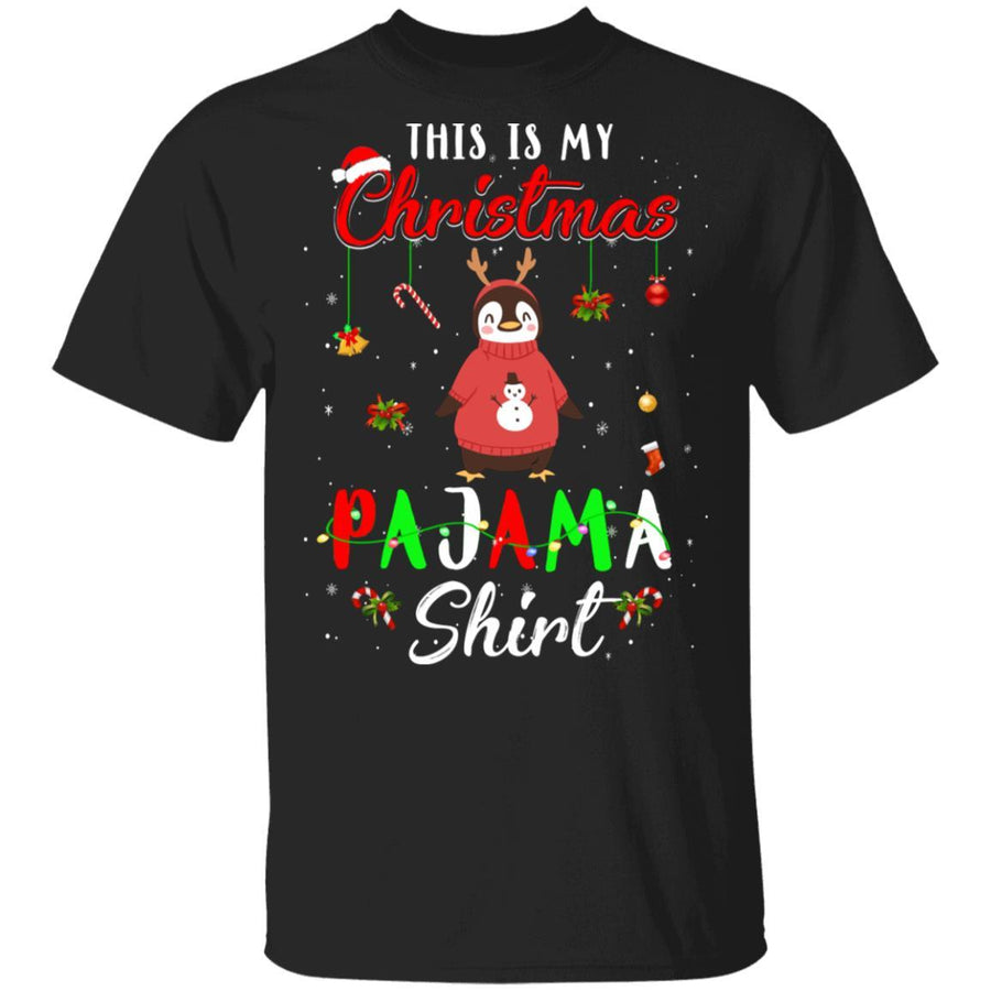 This Is My Christmas Pajama Penguin Christmas Gifts-T-Shirt & Sweatshirt-Classic T-Shirt-Black