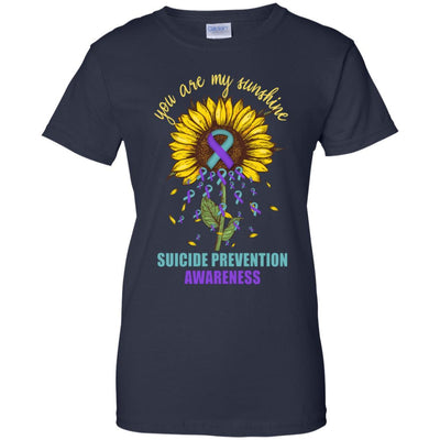 You Are My Sunshine Suicide Prevention Awareness-T-Shirt & Hoodie-Women's T-Shirt-Navy
