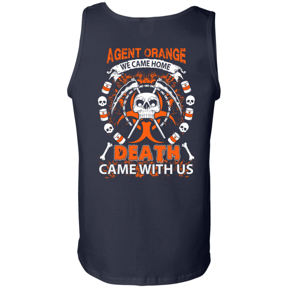 Vietnam Veteran Agent Orange We Came Home-T-Shirt & Hoodie-Unisex Tank-Navy