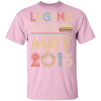 Legend Since May 2015 Vintage 6th Birthday Gifts Youth-Youth Shirt-Youth T-Shirt-Light Pink