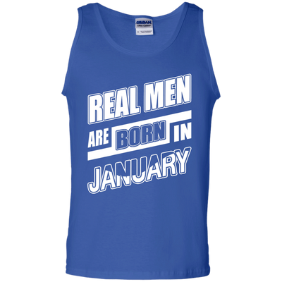 Real Men Are Born In January-T-Shirt & Hoodie-Unisex Tank-Royal