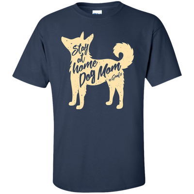 Stay At Home Dog Mom-T-Shirt & Hoodie-Classic T-Shirt-Navy