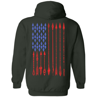 Bow Life American Archer-T-Shirt & Hoodie-Pullover Hoodie-Forest Green