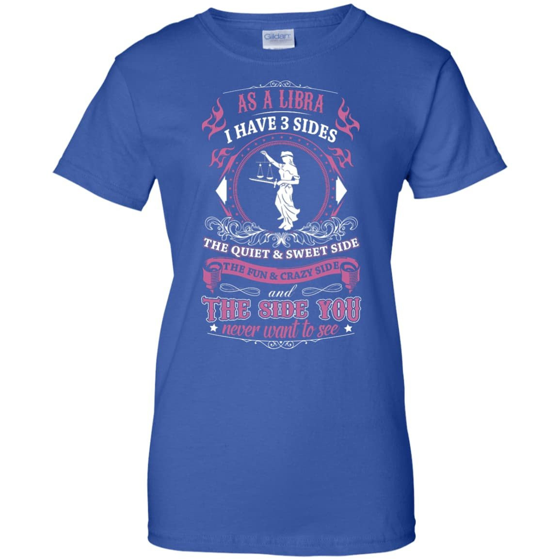 As A Libra I Have 3 Sides-T-Shirt & Hoodie-Women's T-Shirt-Royal