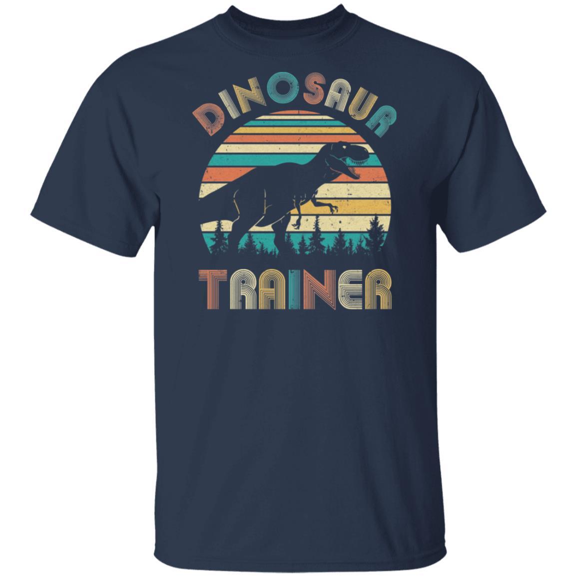 Dinosaur Trainer Halloween Vintage Costume For Adults Kids-T-Shirt & Hoodie-Classic T-Shirt-Navy