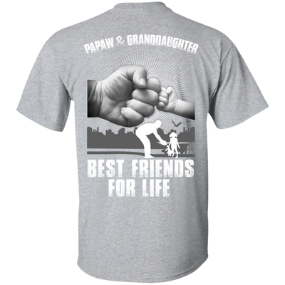 Papaw And Granddaughter Best Friends For Life-T-Shirt & Hoodie-Classic T-Shirt-Sport Grey