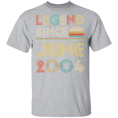 Legend Since June 2004 Vintage 17th Birthday Gifts-T-Shirt & Hoodie-Classic T-Shirt-Sport Grey
