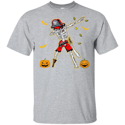 Dabbing Skeleton Pirate For Kids Boys Halloween Gift Dab-T-Shirt & Hoodie-Classic T-Shirt-Sport Grey