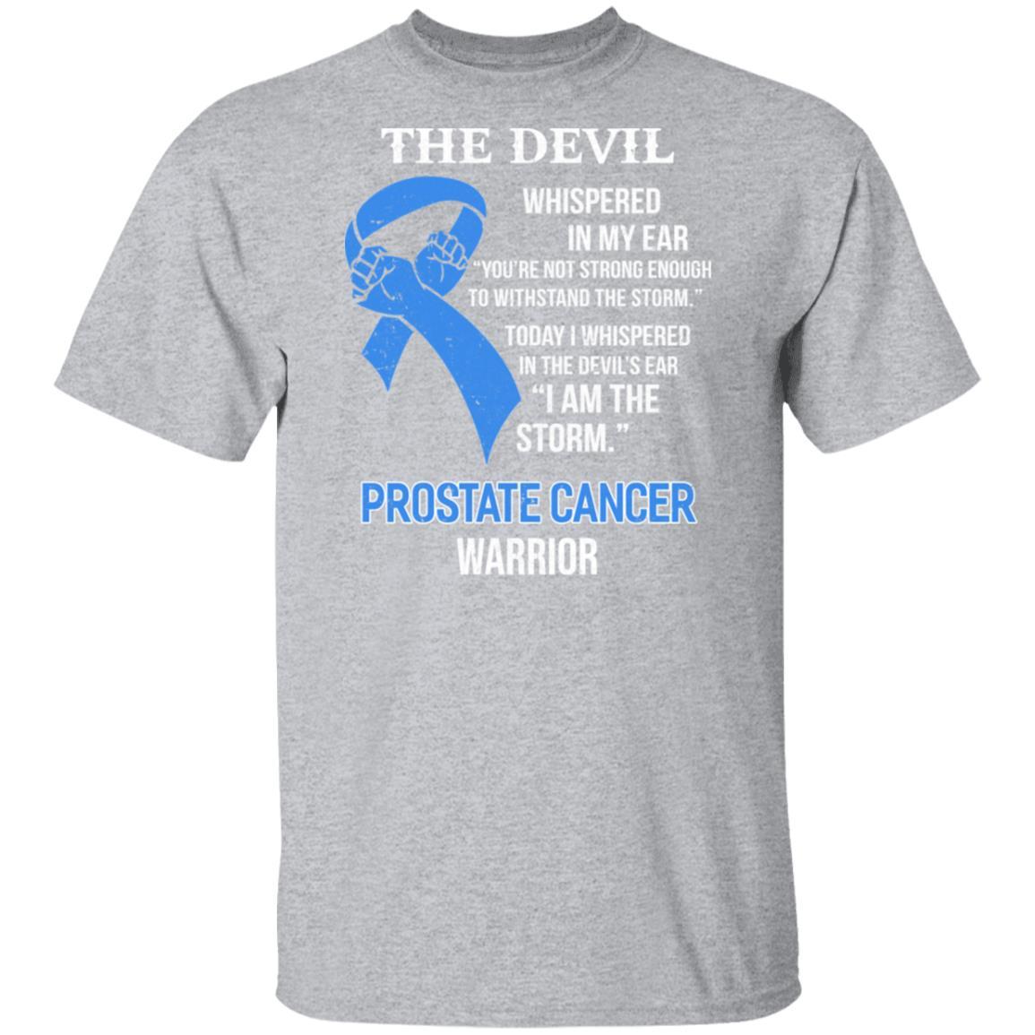 I Am The Storm Support Prostate Cancer Awareness-T-Shirt & Hoodie-Classic T-Shirt-Sport Grey