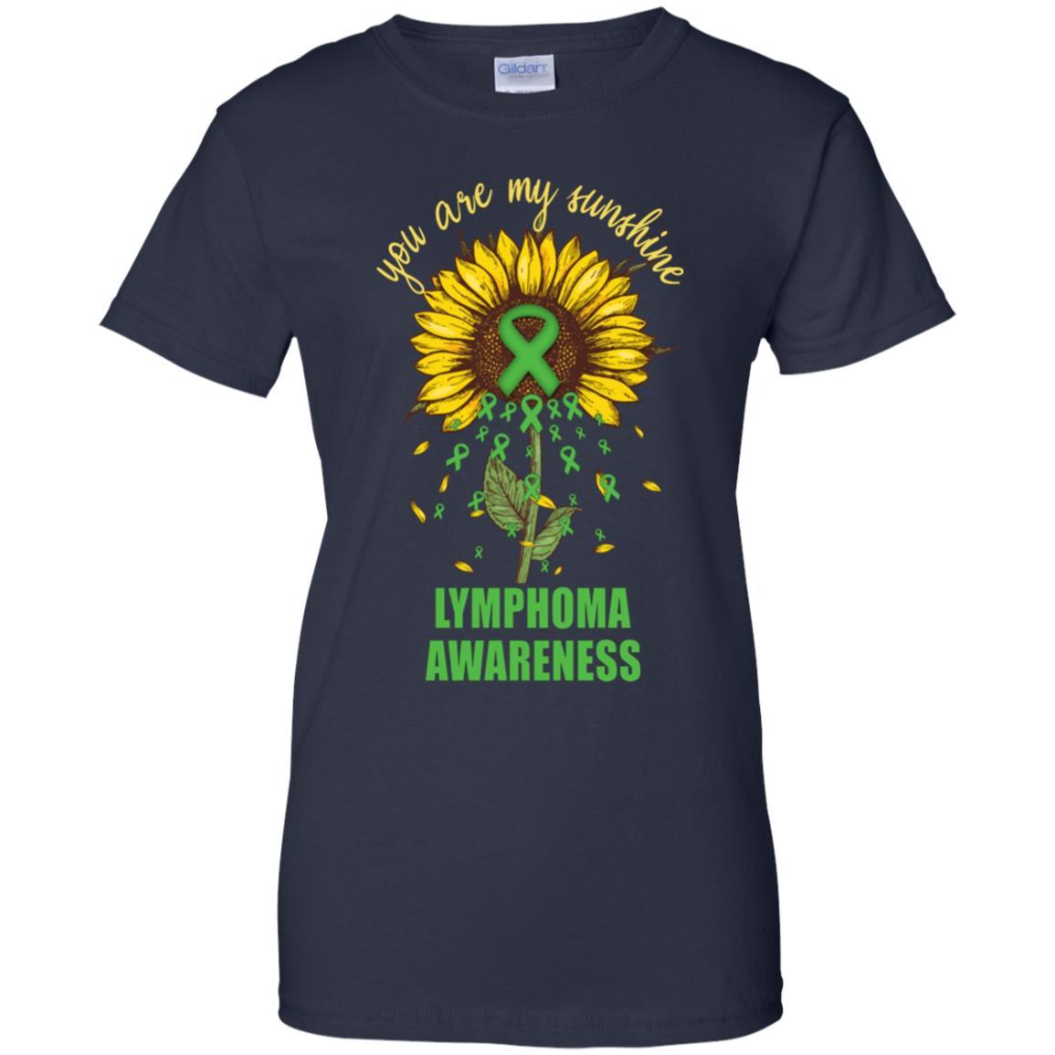 You Are My Sunshine Lymphoma Awareness-T-Shirt & Hoodie-Women's T-Shirt-Navy
