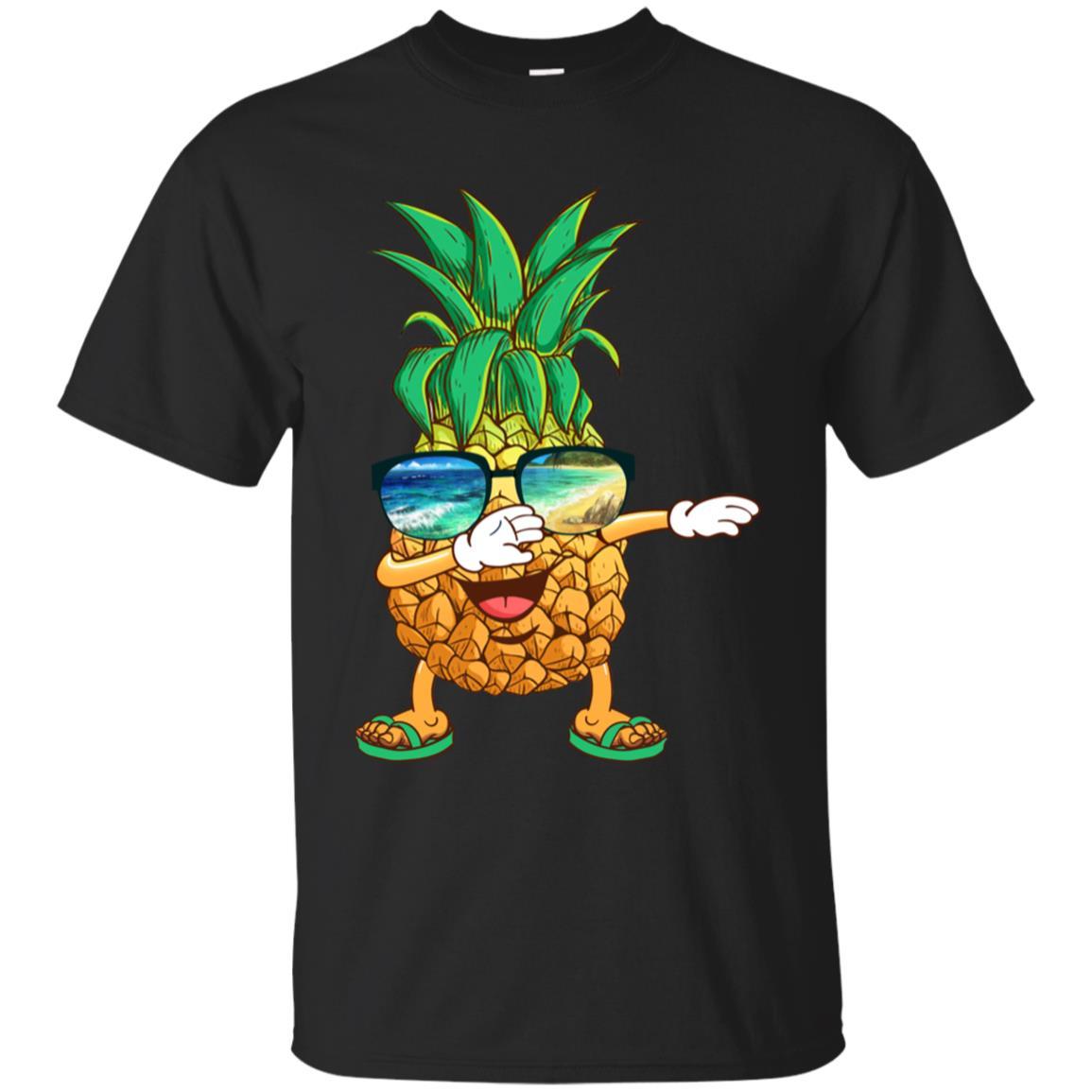 Dabbing Pineapple Sunglasses Aloha Beaches Hawaii-T-Shirt & Tank Top-Classic T-Shirt-Black