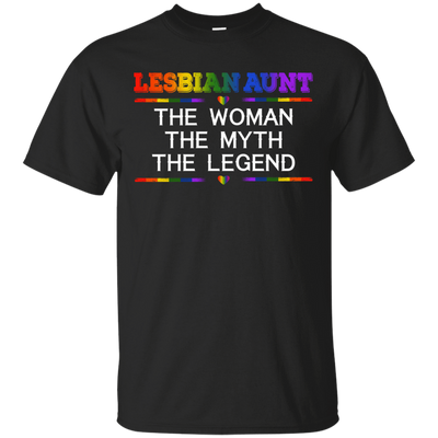 Lesbian Aunt The Woman The Myth The Legend-T-Shirt & Hoodie-Classic T-Shirt-Black