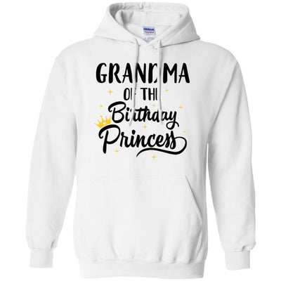 Grandma Of The Birthday Princess Matching Family Party-T-Shirt & Hoodie-Pullover Hoodie-White