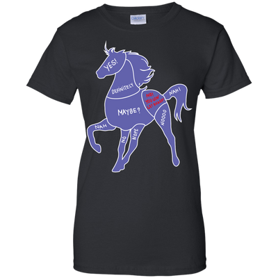 Proper way to pet a Horse lover-T-Shirt & Hoodie-Women's T-Shirt-Black