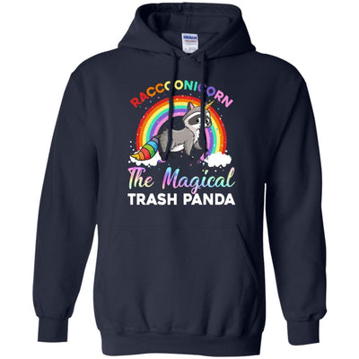 Racoonicorn Raccoon Unicorn Trash Panda For Kid Girls-T-Shirt & Hoodie-Pullover Hoodie-Navy