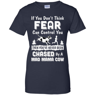 If You Don't Fear Think Can Control You Mama Cow Lover-T-Shirt & Hoodie-Women's T-Shirt-Navy